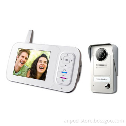 3.5-inch 2.4GHz Digital Wireless Video Door Phone, 150m Distance